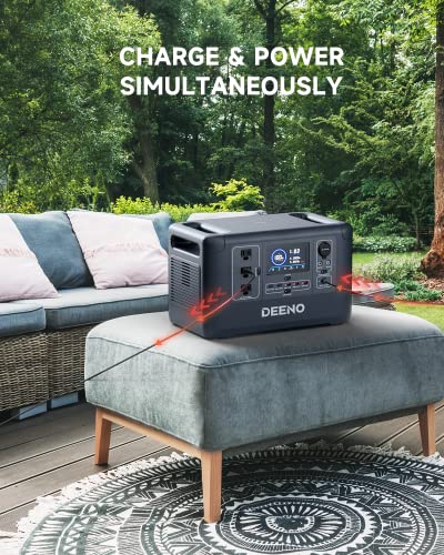 DEENO 1500W Portable Power Station: Backup Camping RV