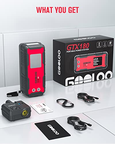 GOOLOO 180Wh Portable Power Station - 100W Fast Charging