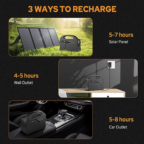 100W Portable Power Station, EnginStar 120Wh Generator