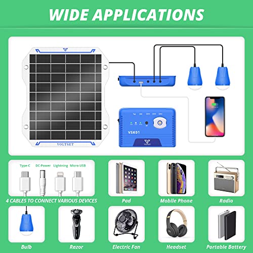 Portable Solar Generator System - 8000mAh Power Station