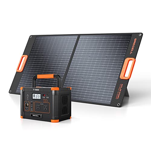 Outdoor Solar Generator with Portable Solar Panel
