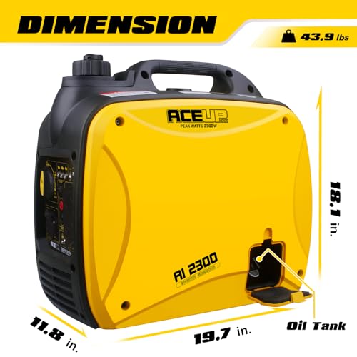 Aceup Energy Inverter Generator - 2300W, Super Quiet