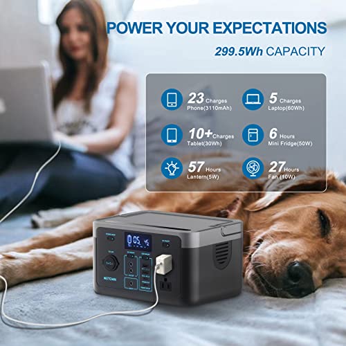 300W LiFePO4 Portable Power Station with Solar Generator