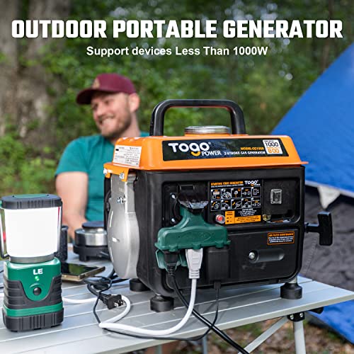 TogoPower 1000W Gasoline Portable Generator for Camping Outdoors