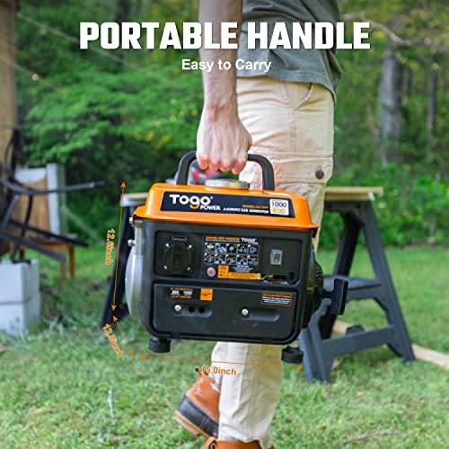 TogoPower 1000W Gasoline Portable Generator for Camping Outdoors