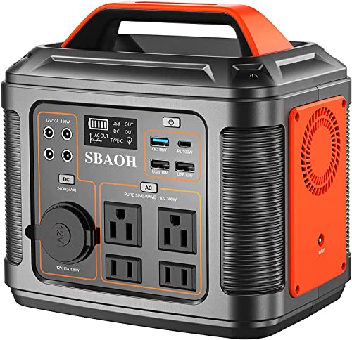 300W Portable Solar Generator Power Station for Camping