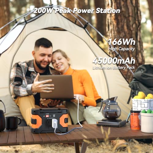 Portable 200W Power Station for Camping and Emergencies
