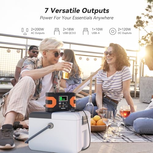 Portable 200W Power Station for Camping and Emergencies