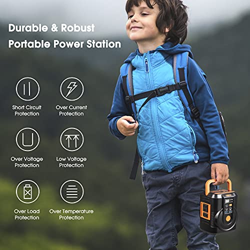 111Wh Portable Power Station - Camping Solar Generator