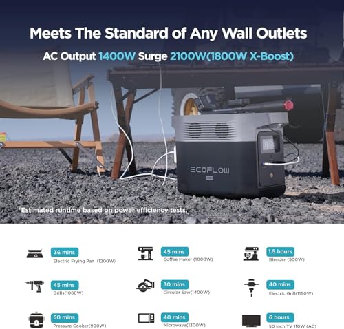 EF ECOFLOW DELTA Mini Portable Power Station, 882Wh