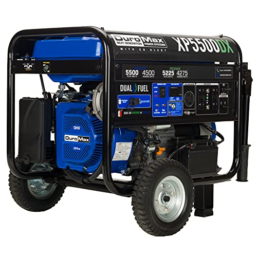 DuroMax XP5500DX 5,500-Watt Dual Fuel Portable Generator