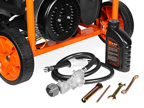 Portable Dual Fuel Generator with CO Shutdown Sensor