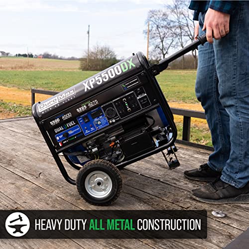 DuroMax XP5500DX 5,500-Watt Dual Fuel Portable Generator