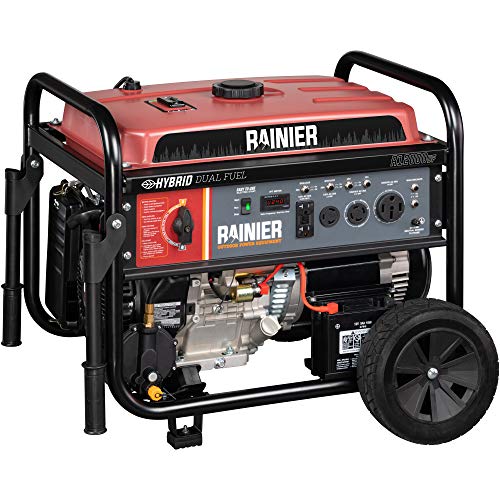 RAINIER R12000DF Dual Fuel Portable Generator - 12000W