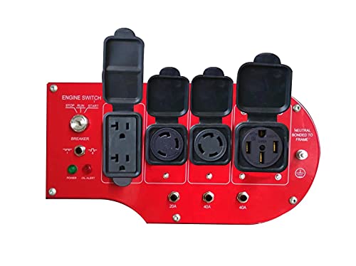 PowerAmerica Dual Fuel Portable Generator, 12000W, Black/Red