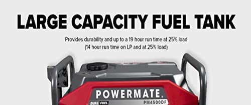 Powermate PM4500 Dual Fuel Portable Generator - Versatile Solution
