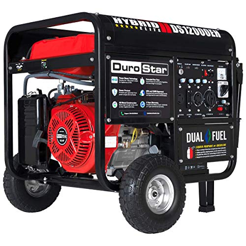 DuroStar 12000W Dual Fuel Electric Start Portable Generator