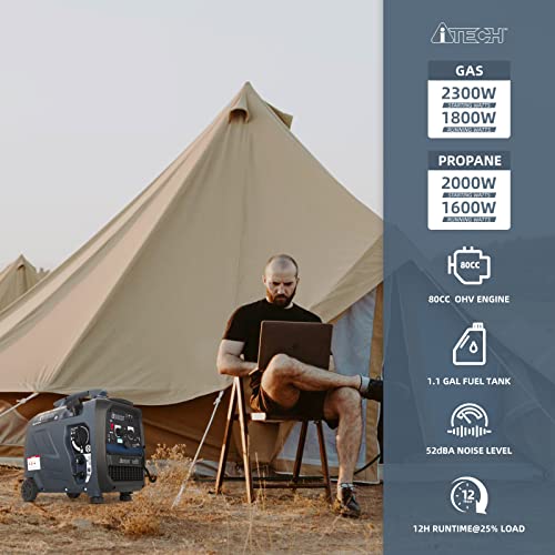 Powerful and Quiet Dual Fuel Portable Inverter Generator