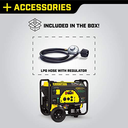Champion Dual Fuel Portable Generator with Electric Start