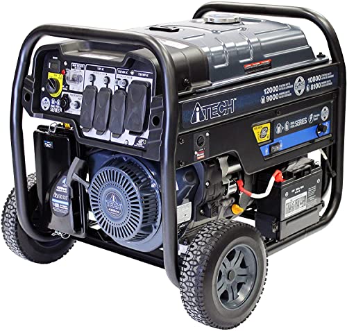 A-itech 12000W Generator, Dual Fuel Gas/Propane, Electric Start