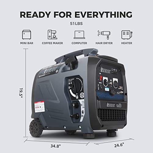Powerful and Quiet Dual Fuel Portable Inverter Generator