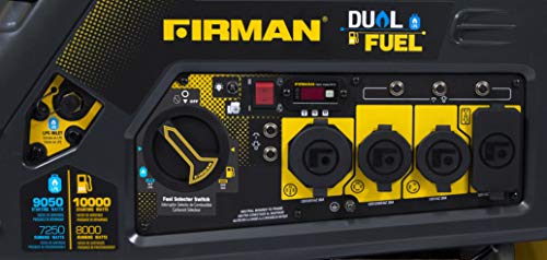 Versatile FIRMAN H08051 Dual Fuel Generator, 10,000-Watts