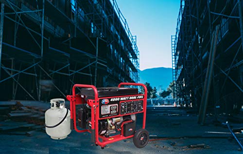 4000W Portable Dual Fuel Generator - Electric Start