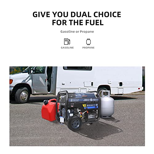 A-itech 12000W Generator, Dual Fuel Gas/Propane, Electric Start