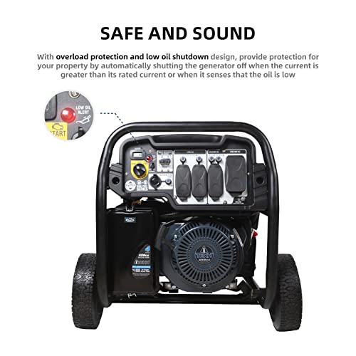 A-itech 12000W Generator, Dual Fuel Gas/Propane, Electric Start