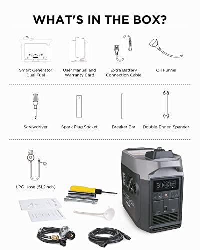 EF ECOFLOW 1800W Dual Fuel Inverter Generator