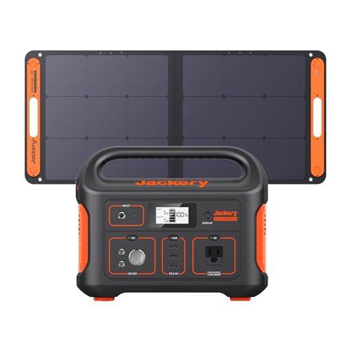 Jackery Solar Generator Explorer 500 + SolarSaga 100
