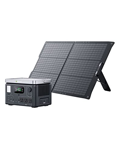 Portable Solar Generator with 100W Panel - 538Wh