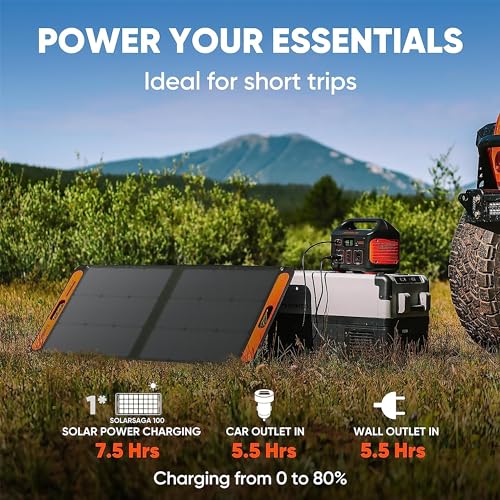 Jackery Solar Generator Explorer 500 + SolarSaga 100