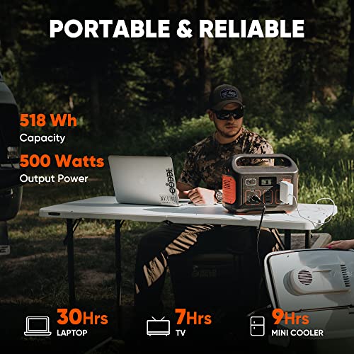 Jackery Solar Generator Explorer 500 + SolarSaga 100