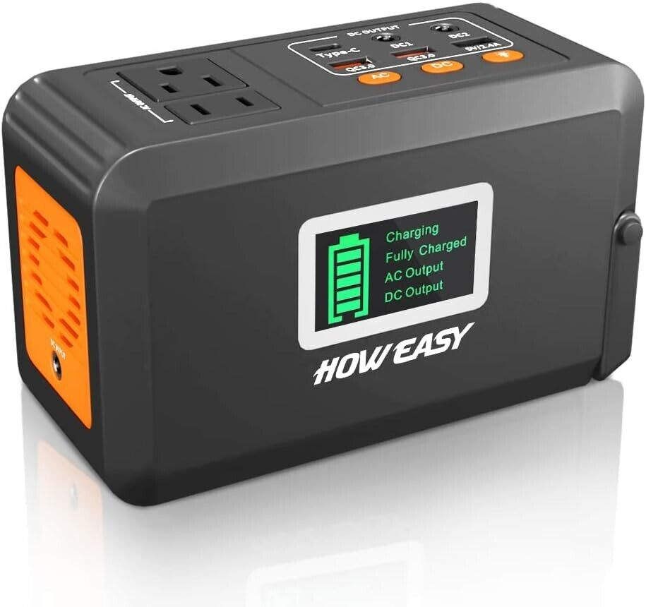 HOWEASY 120W Portable Power Station - Solar Generator