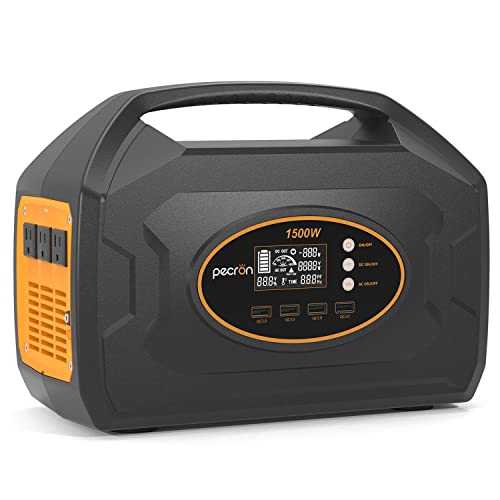 Pecron S1500F Portable Power Station - 1500W, 1461.6Wh