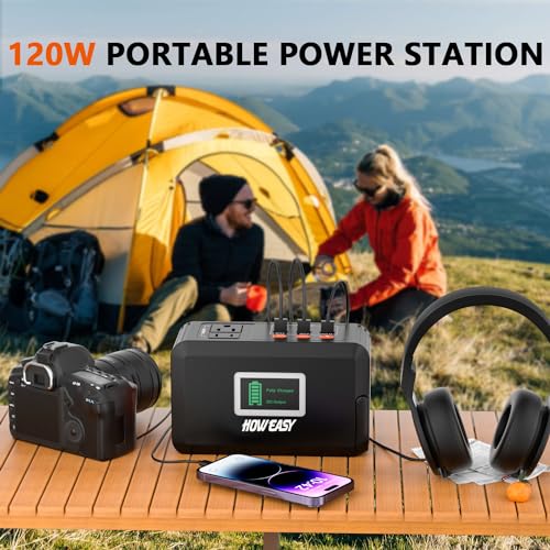 HOWEASY 120W Portable Power Station - Solar Generator