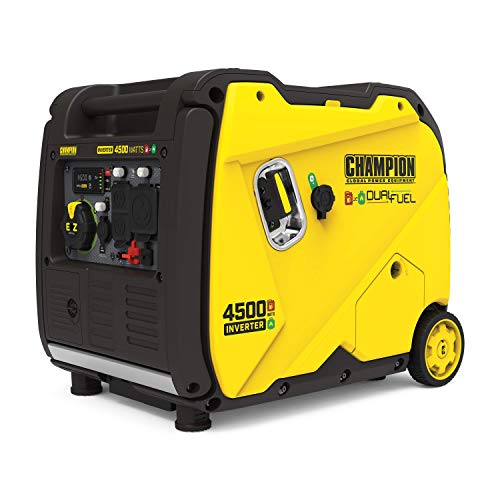 Champion Dual Fuel Inverter Generator, 4500W, Electric Start