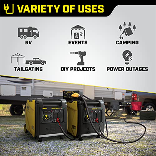 Champion Dual Fuel Inverter Generator, 4500W, Electric Start