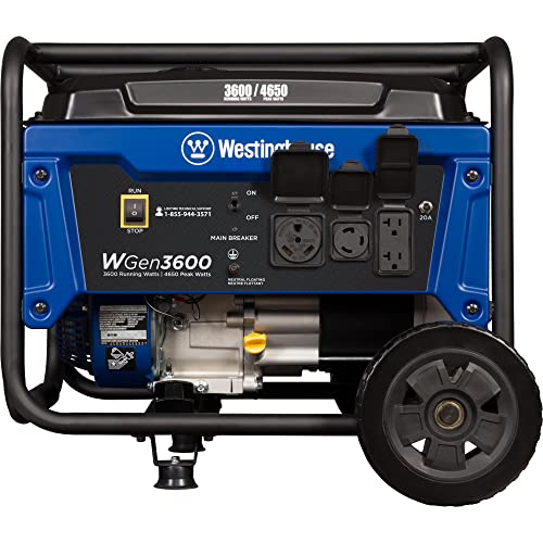 Westinghouse 4650W Portable Generator, RV Ready