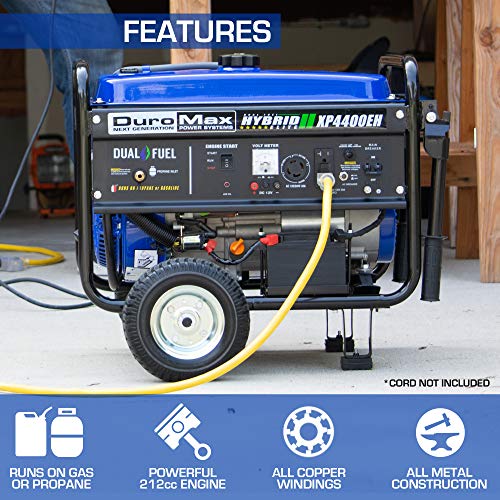 DuroMax XP4400EH Dual Fuel Portable Generator
