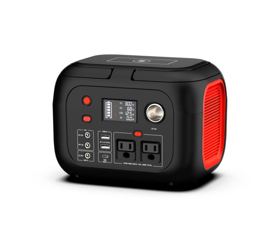 Portable Solar Generator: Power Station with Wireless Charging