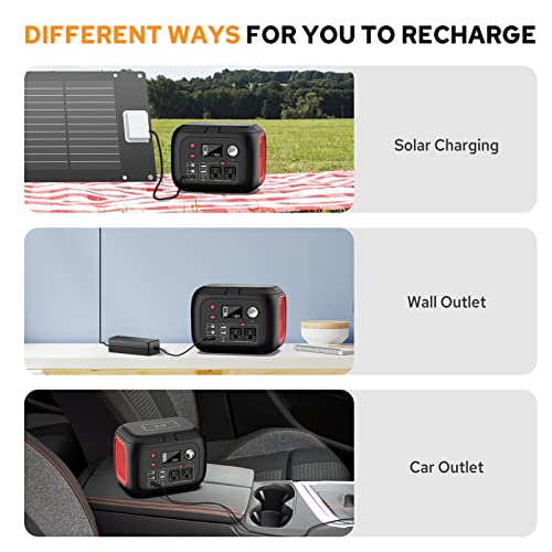 Portable Solar Generator: Power Station with Wireless Charging