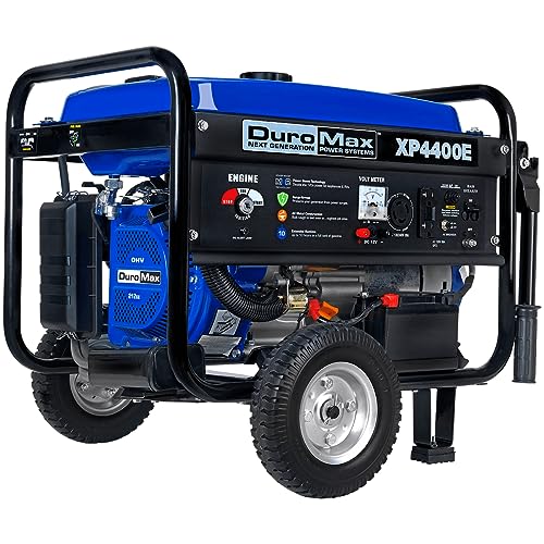 DuroMax XP4400E 4400W Gas Portable Generator - Electric Start, RV & Camping