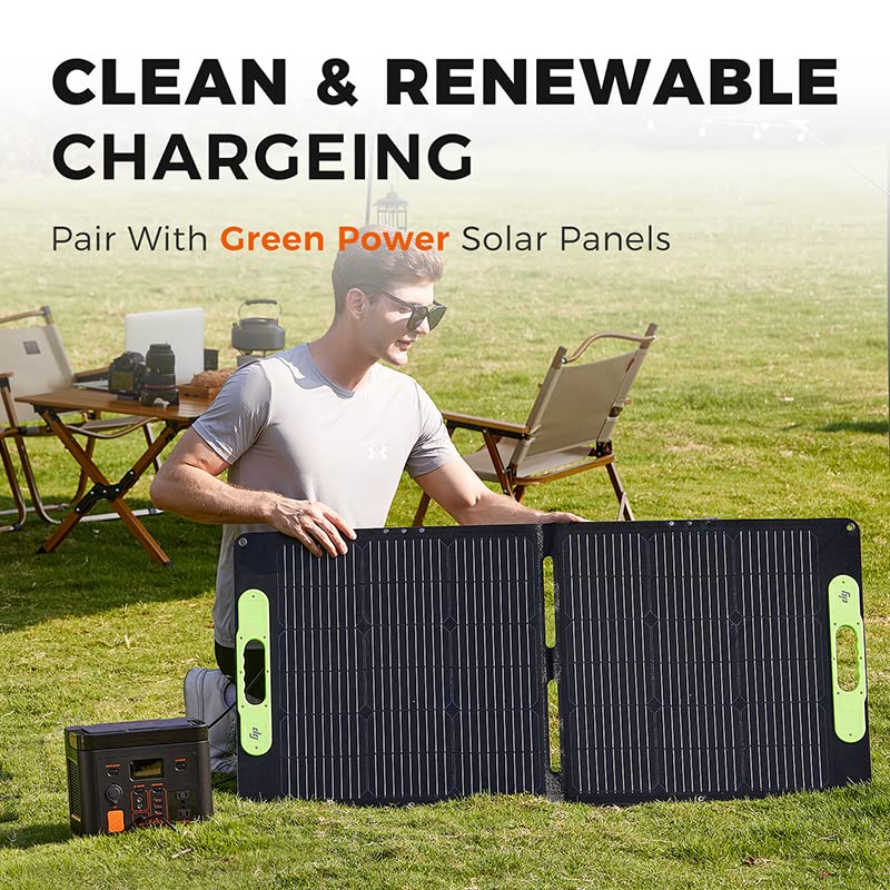300W Portable Solar Generator with 60W Solar Panel