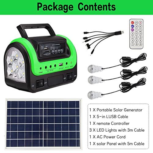Solar Generator - Portable Power Station with Solar Panel