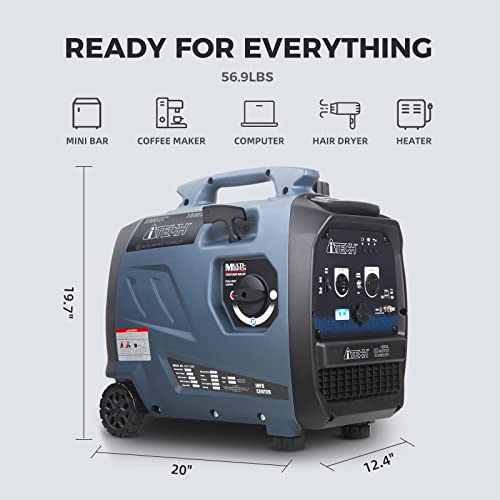 A-ITECH 2300W Portable Inverter Generator - Super Quiet