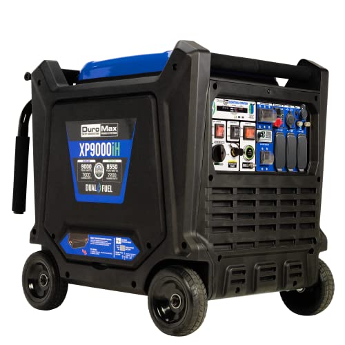 DuroMax Hybrid Inverter Portable Generator, 9000-Watt Blue