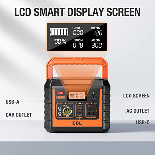EBL Portable Power Station 300 - Pure Sine Wave