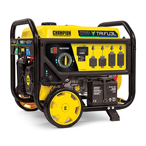 Champion Power Equipment 10,000/8,000-Watt TRI Fuel Portable Generator
